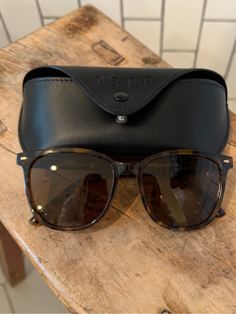 Diff Eyewear Tortoiseshell Brown Sunglasses